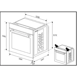 Духовка електрична Beko BBIE13100XC, пакування пошкоджене, товар цілий.